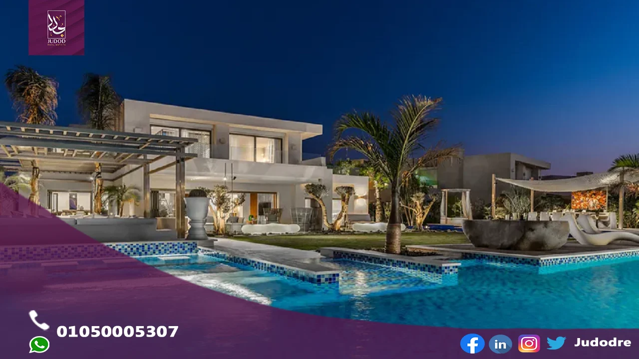 امتلك شاليه + جاردن في قرية ذا واتر واي الساحل الشمالي بمساحة 194 م2