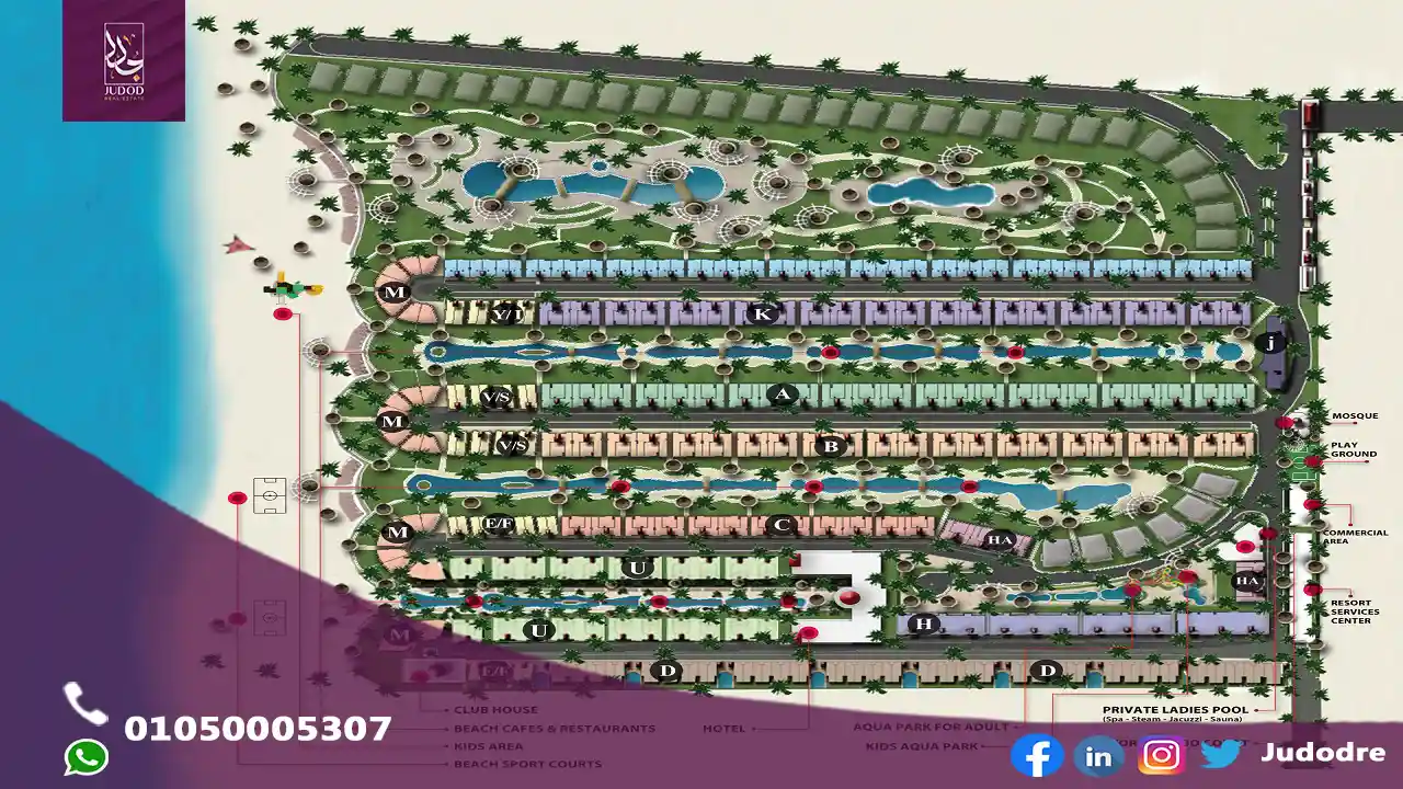 احصل علي شالية 115متر  في قرية لاسيرينا بالم بيتش العين السخنة Lasirena Palm Beach Ain El Sokhna