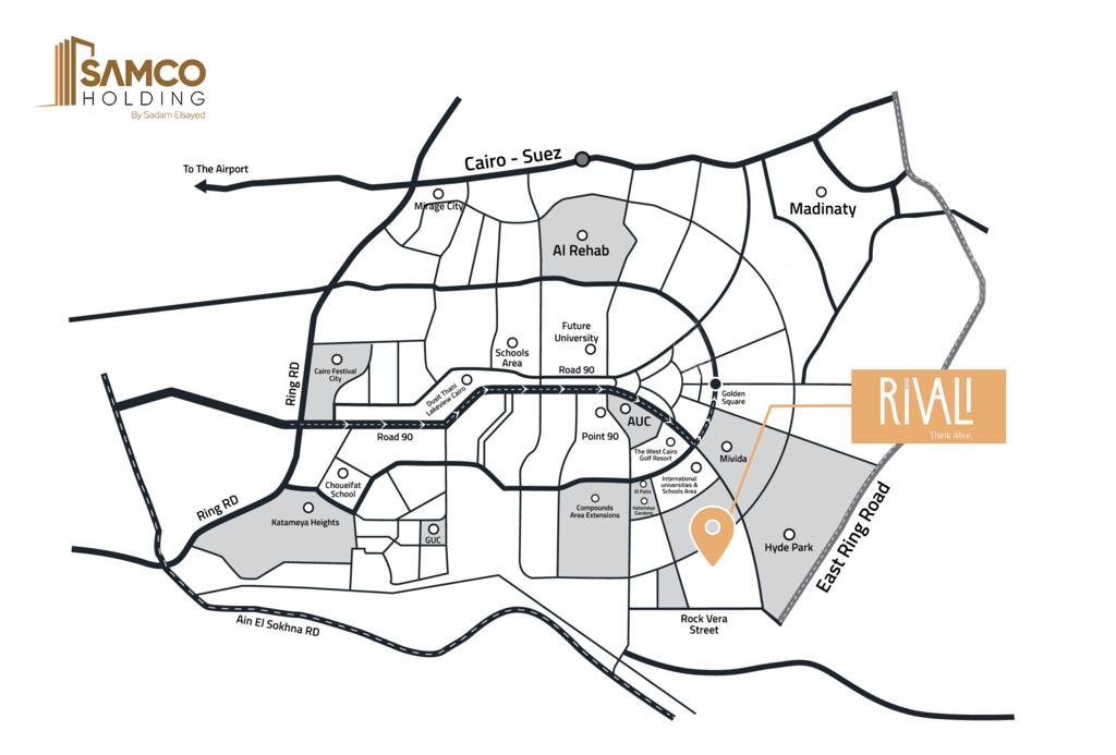 كمبوند ريفالي موقع متميز فى التجمع الخامس – Rivali Compound New Cairo